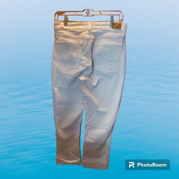 Levi Strauss‎ Mid Rise Capri White Denim Women's Size 6/28 (M81) - Picture 2 of 2